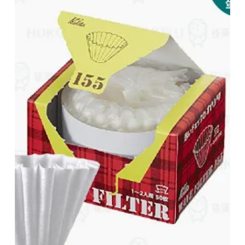 M01-125-Kalita KWF155 波浪型咖啡濾紙, 50張現貨