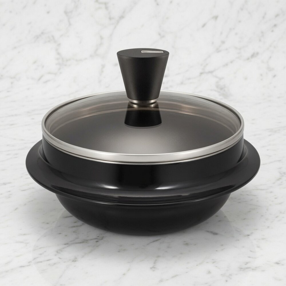 M01-133-24H出貨HAPPYCALL IH鈦塗層 韓式燉煮鍋製, 18cm, 黑色現貨
