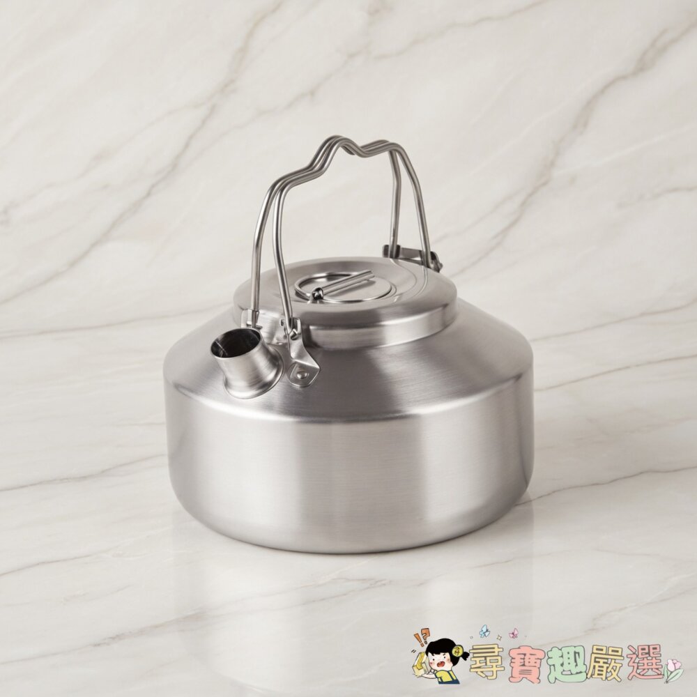 CLS 戶外露營不鏽鋼雙手提水壺 14 x 8cm, 900ml現貨 封面照片