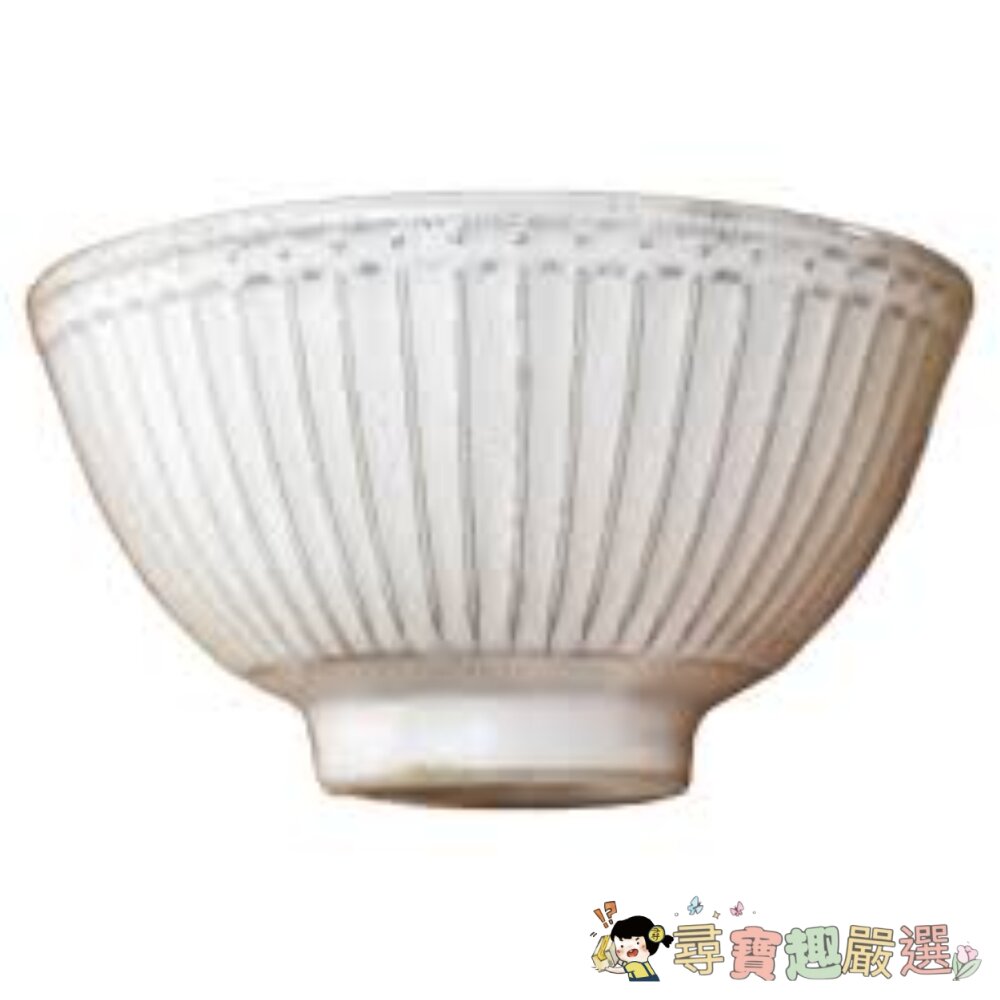 美濃燒 十草 飯碗, 12.3 x 6.5cm, 米白現貨 封面照片