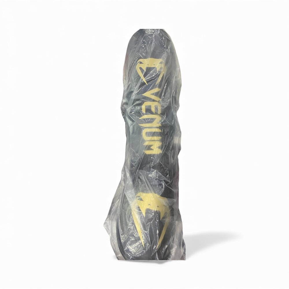 Q02-11-泰拳護腿 泰拳格鬥護具 L號一對 黑色現貨現貨