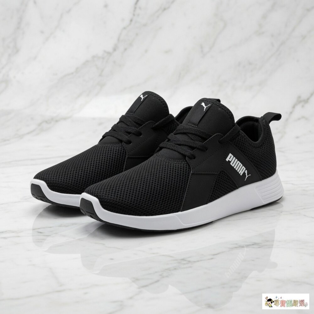 24H出貨PUMA 男款 Zod Runner V3 運動慢跑鞋, 黑白色, 25.5cm 12-2現貨-圖片-1