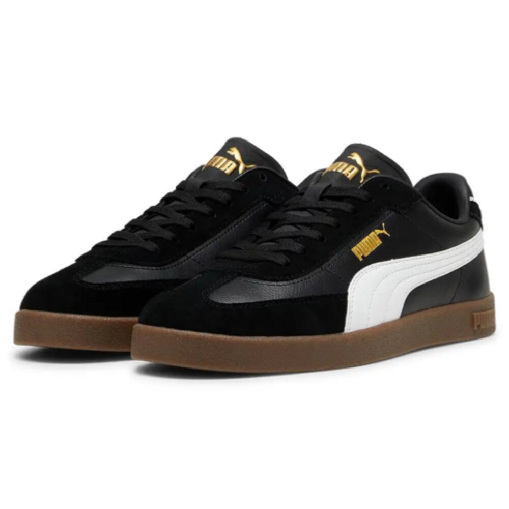 Q04-3-PUMA CLUB II ERA 運動休閒鞋 德訓鞋 39744702, 24cm, 黑白色, 1雙現貨