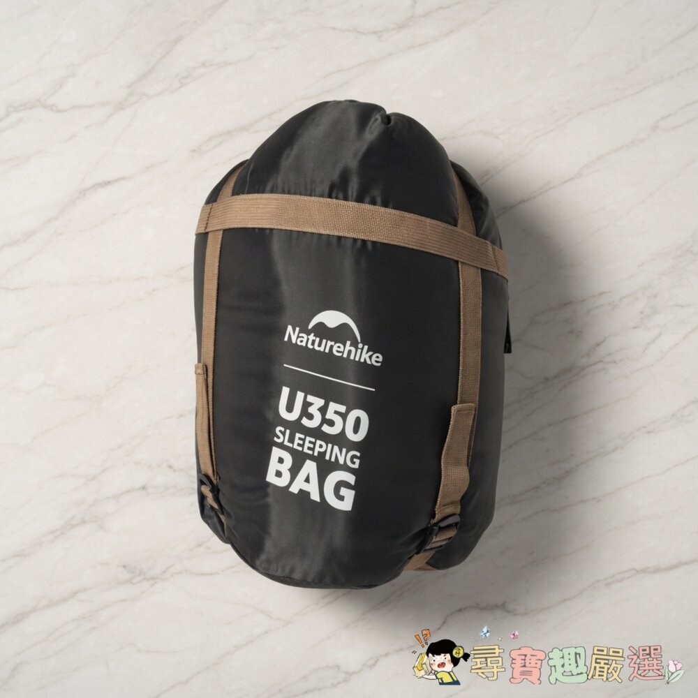 Naturehike 挪客 U系列 信封帶帽睡袋,U350, 陶泥灰現貨-圖片-1