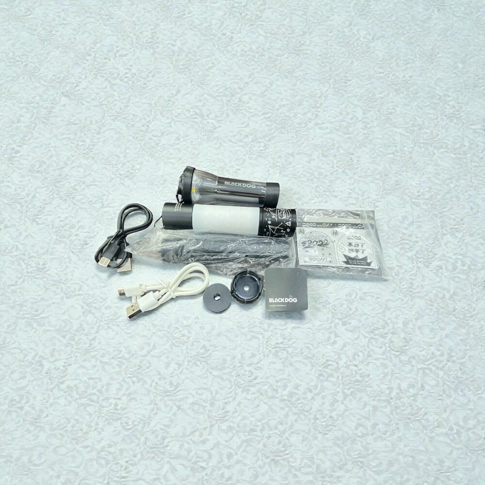 BlackDog 手電露營燈 黑色 /手電露營燈+照明燈組(充電款)+腳架-圖片-3