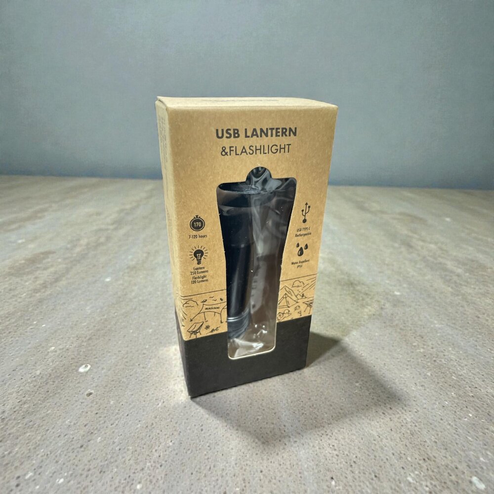 R02-1-BlackDog 手電露營燈 黑色 /手電露營燈+照明燈組(充電款)+腳架現貨