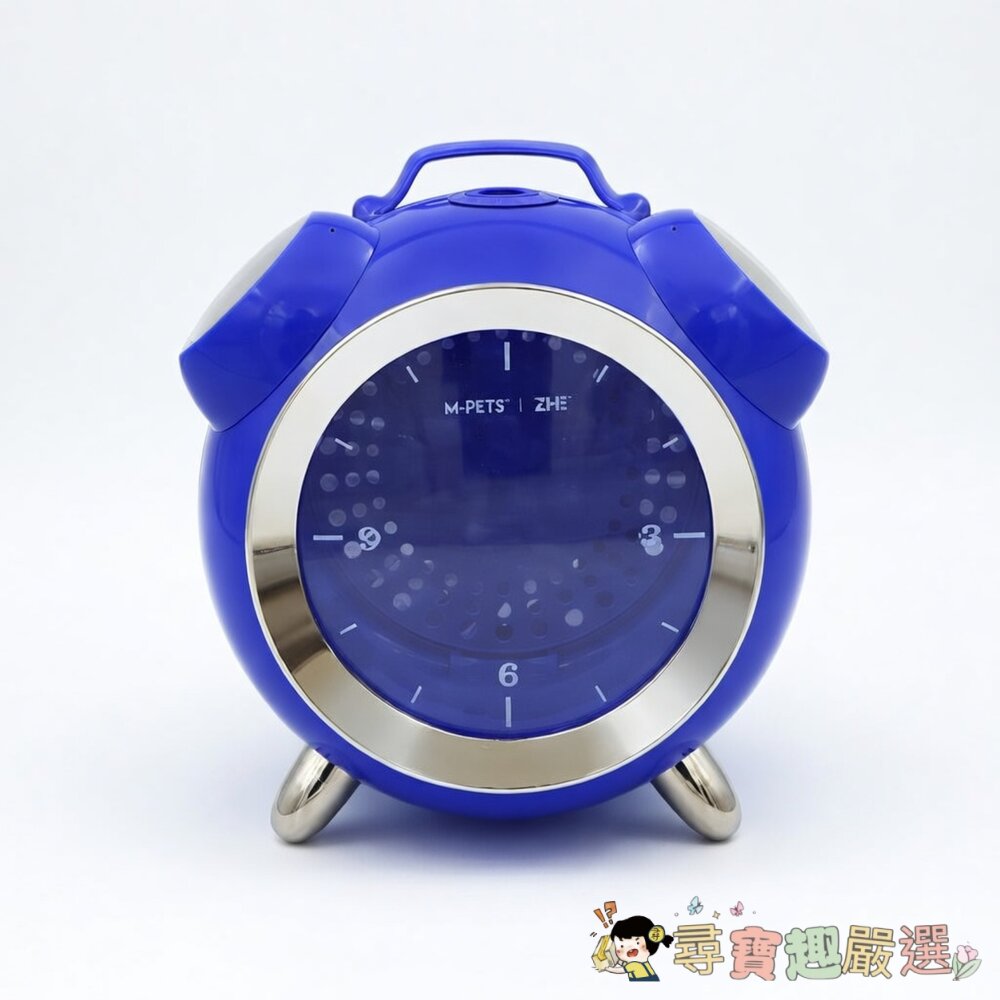 M-PETSxZMI鬧鐘款寵物外出太空包(藍色)貓咪現貨