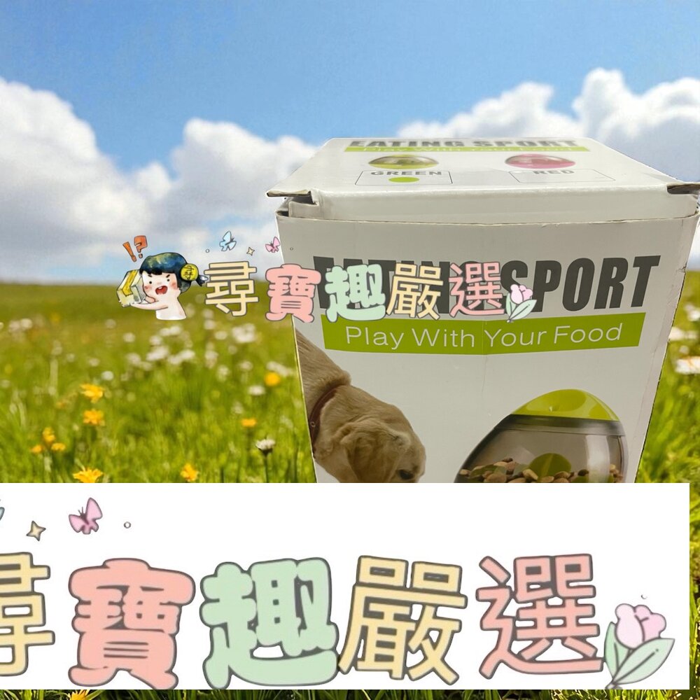 寵物不倒翁漏食球 餵食球 零食玩具 綠色現貨 封面照片