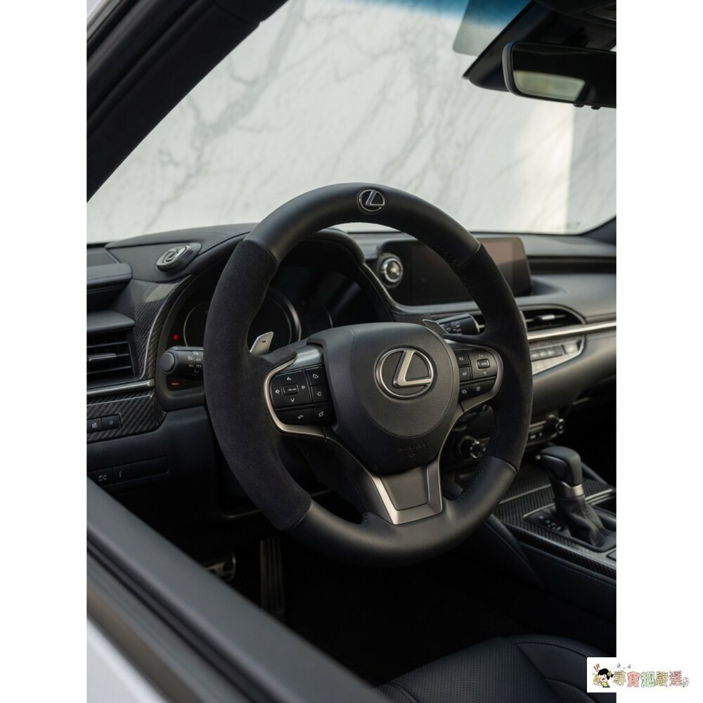 24H出貨*尋寶趣嚴選* 現貨 24hr出貨 LEXUS 止滑/高耐磨/高韌性/透氣吸汗 純正牛皮方向盤套, M, 環太-圖片-1