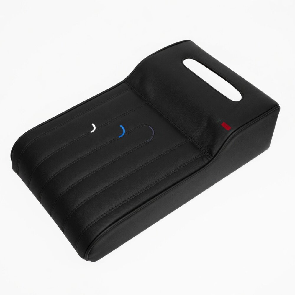 T01-29-bebehome 柔感記憶棉車用扶手面紙盒, 轎車/SUV, 尊貴黑, 1個現貨