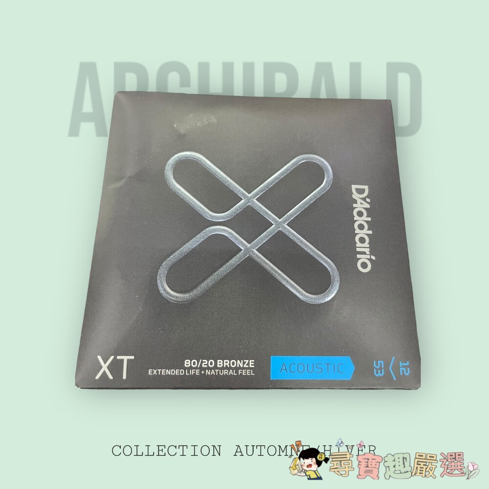 美國品牌 D'Addario XT系列磷青銅塗層民謠吉他弦10-47/12-53/XS系列磷青銅塗層民謠吉他弦10-47-圖片-4