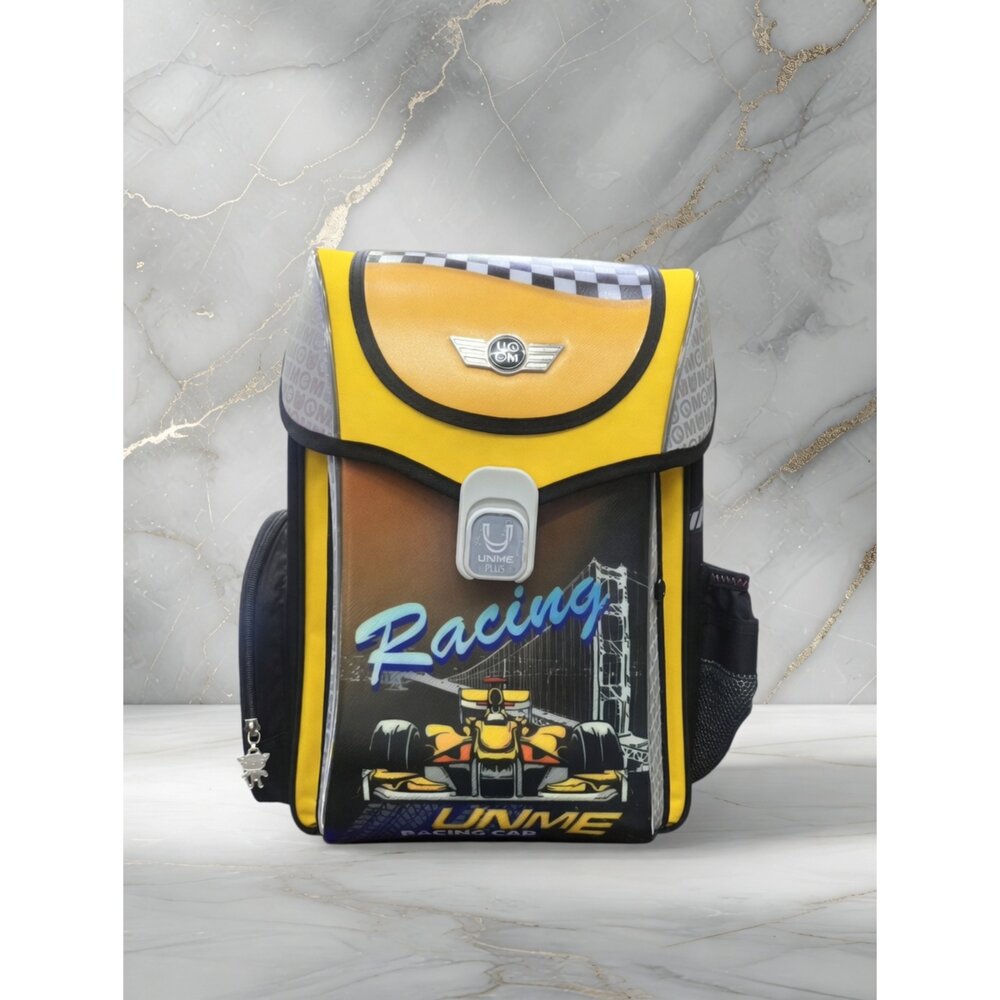 V01-46-UnMe 夢想家透氣輕量人體工學後背書包, 賽車黃色現貨