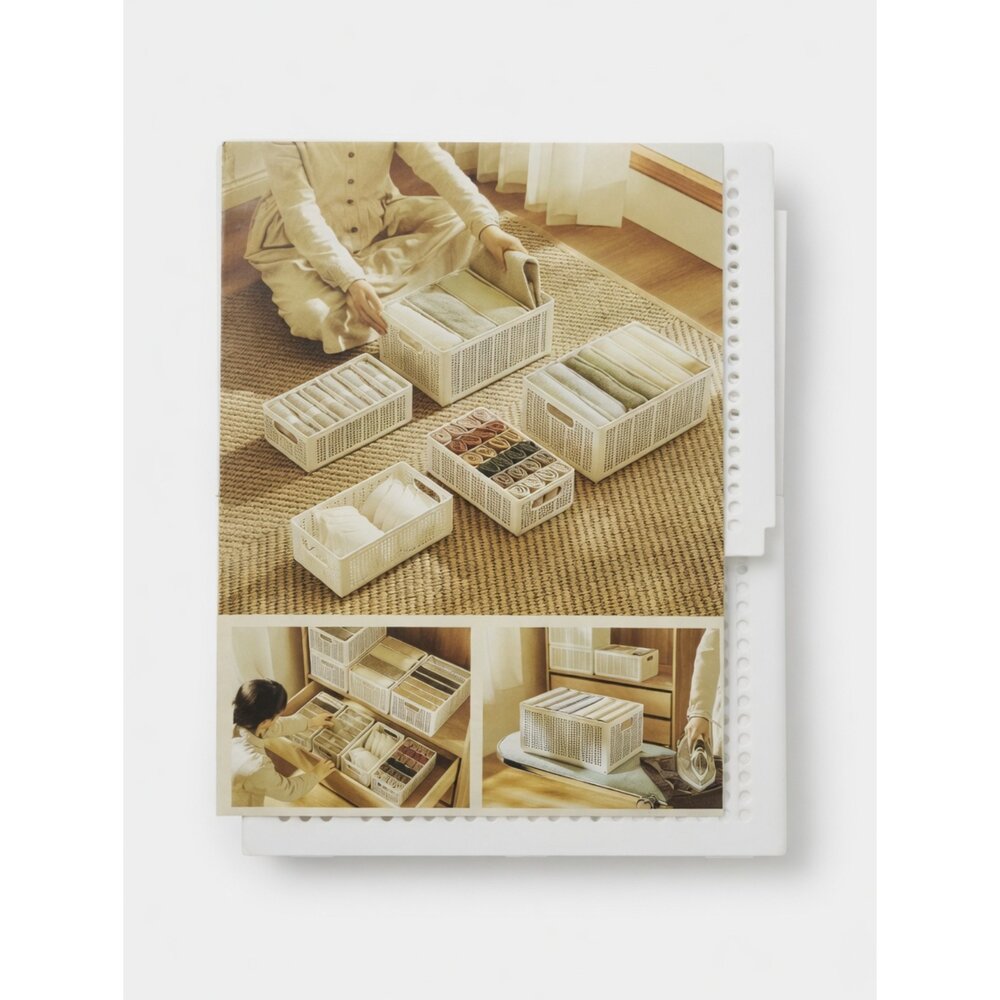 V01-50-網格分隔衣物收納籃 / 抽屜整理籃現貨