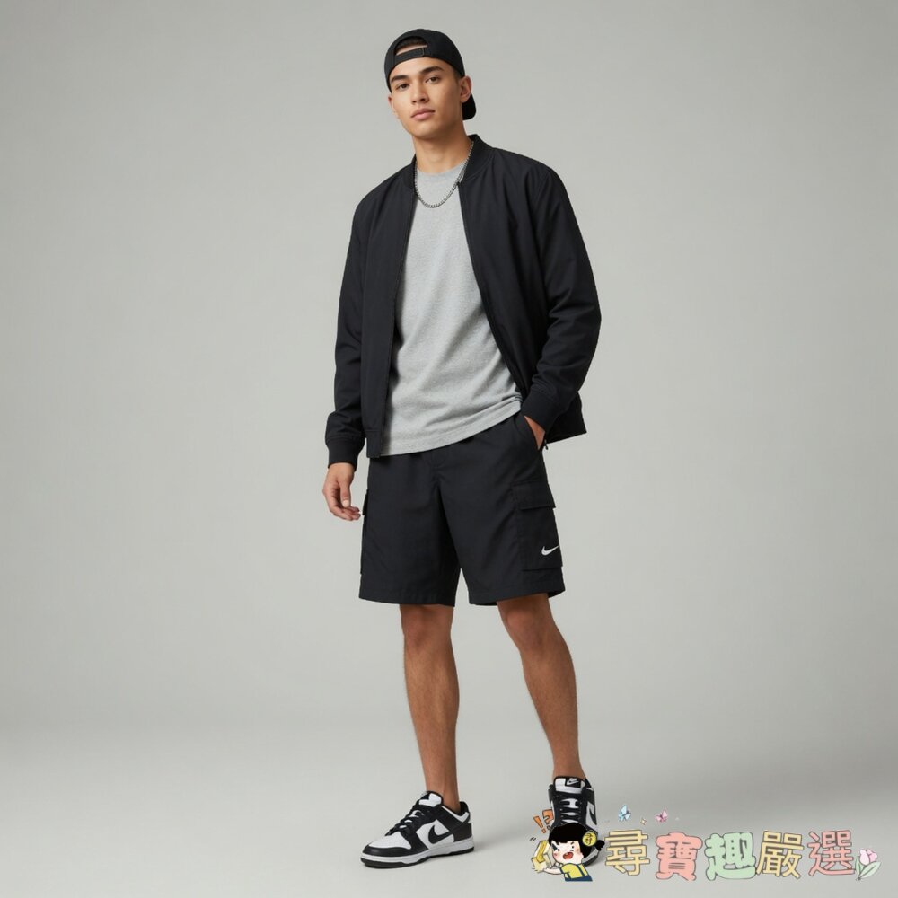 24H出貨*尋寶趣嚴選*24H出貨 專櫃正品 NIKE 男性九吋海灘褲 黑 M號 NESSE468-001現貨-圖片-1