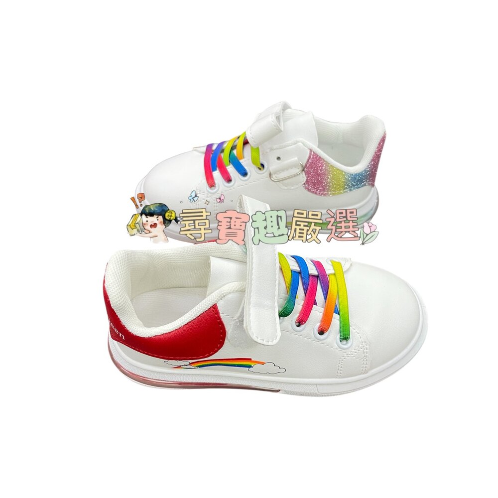 X01-14-童鞋 兒童休閒鞋紅白色28號/兒童休閒鞋紅白色30號/兒童休閒鞋彩白色27號