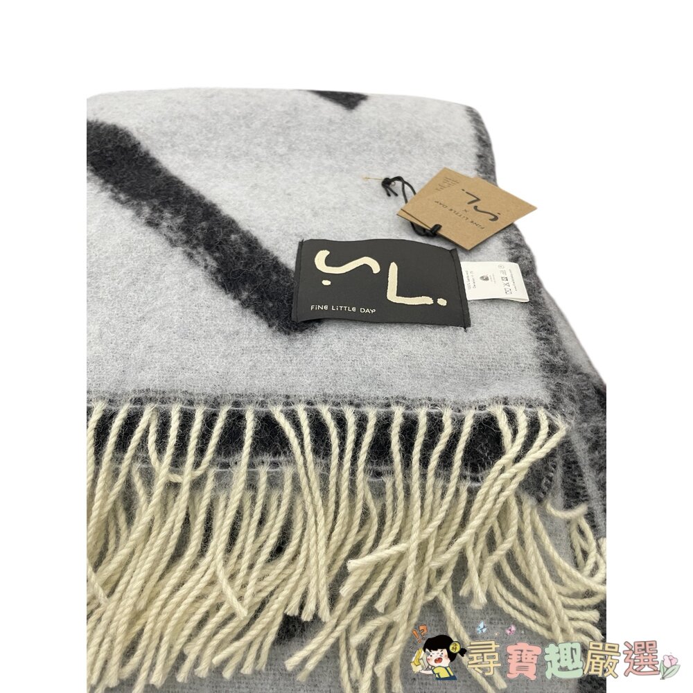 瑞典 Fine Little Day 灰色毛毯 130cm*190cm 全新袋裝 無盒現貨-圖片-1