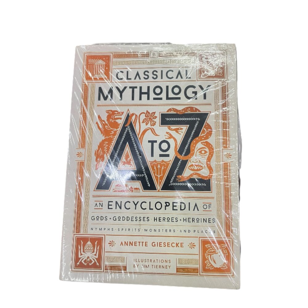 X01-50-古典神話A~Z英文書 百科全書 封膜破 全新