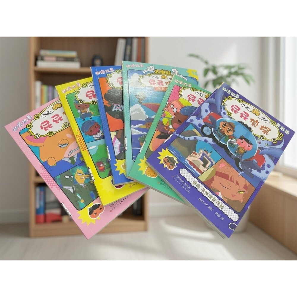 X01-58-昆昆動畫故事/屁屁偵探7-12集 全新簡體版本現貨