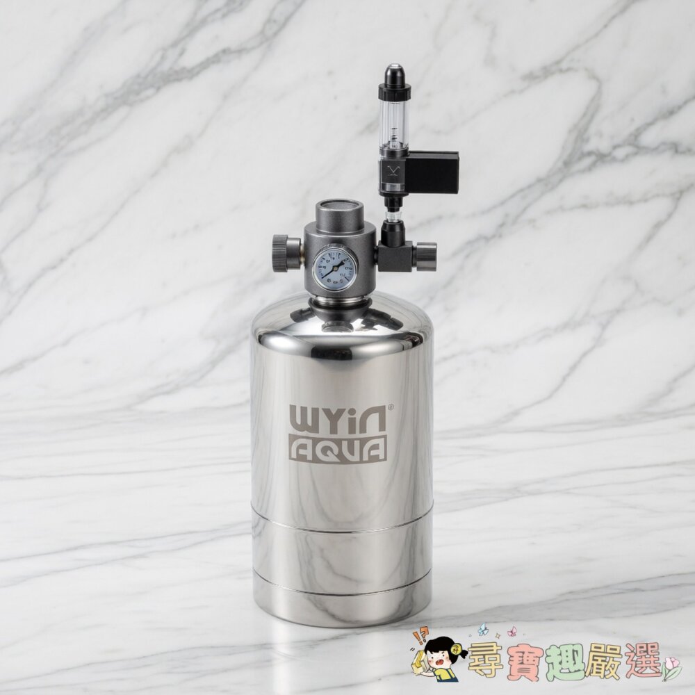 WYIN 萬引水族 1 升不鏽鋼單表二氧化碳發生器套裝 PRO 版 (X-10S-150)[盒損]現貨 封面照片