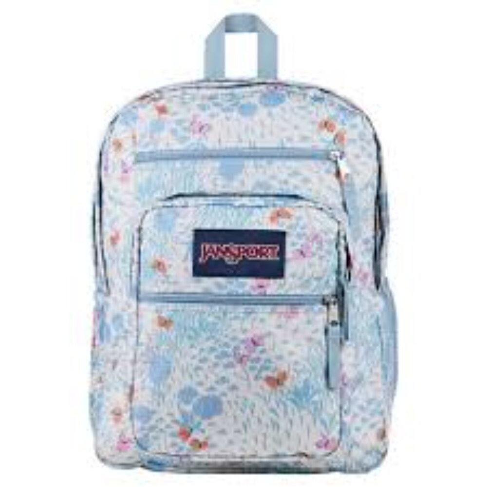 Y01-26-JANSPORT BIG STUDENT後背包 JS0A47JKLK4, 均碼, 花卉白, 1個現貨