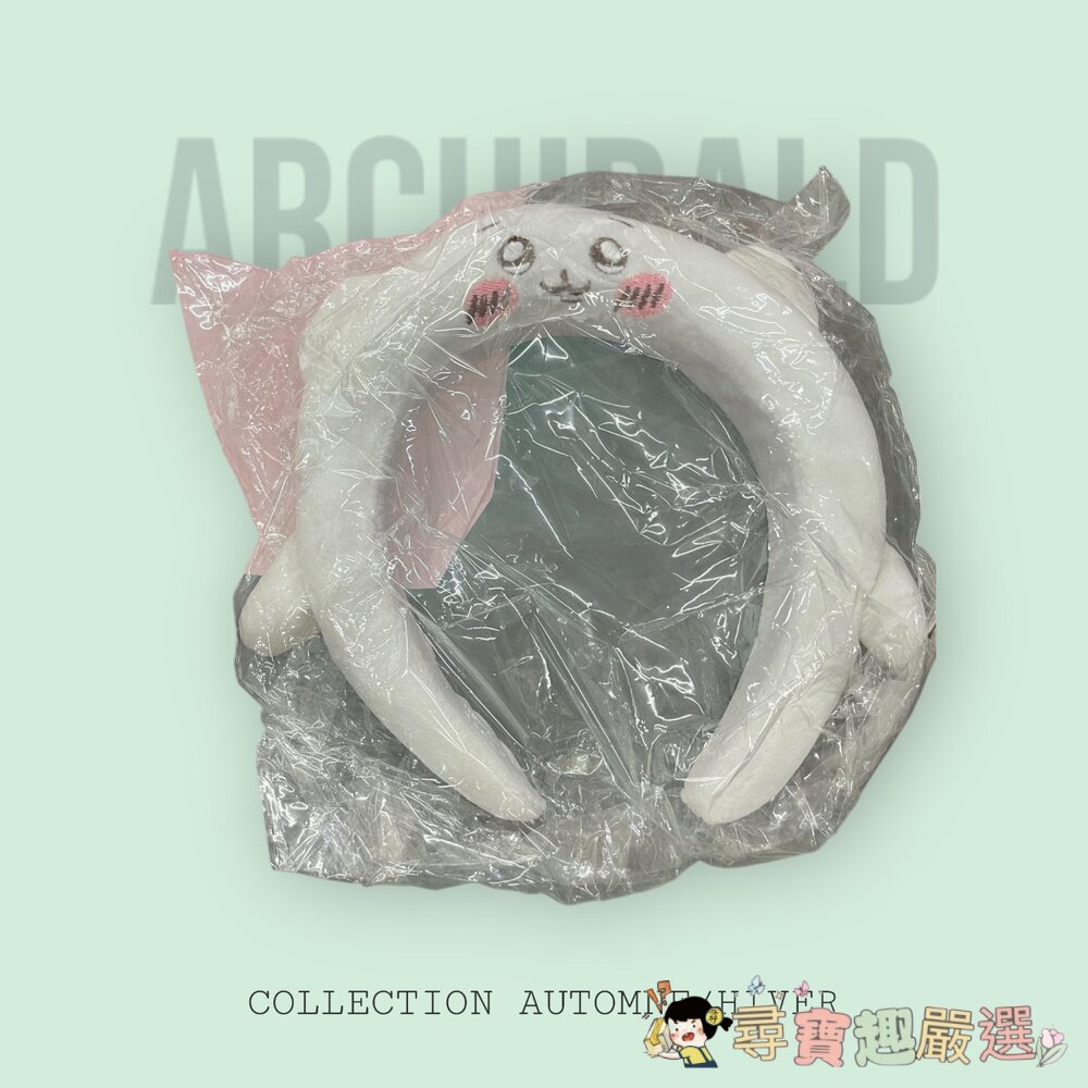 可愛髮圈/髮箍 黃底粉耳/白底藍耳/白底白耳現貨-圖片-3