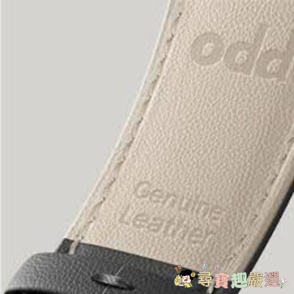 Awesome Design Odd 牛皮錶帶 L, 奶油色/ANTIAN 金屬不鏽鋼手錶帶 42/44/45/49mm-圖片-1