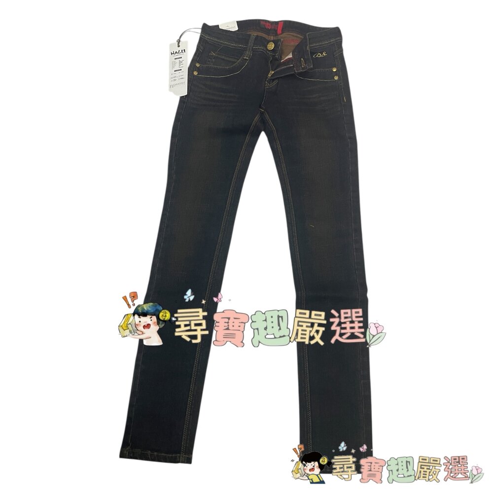 DESIGN HALU 彈性小直筒 27腰 女版#2210/ 彈性小直筒 27腰 女版#17201現貨-圖片-2