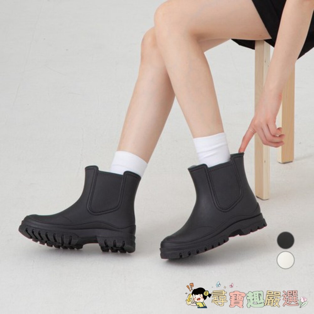 afinar 女士雀爾西雨靴, 黑色, 240現貨-圖片-2