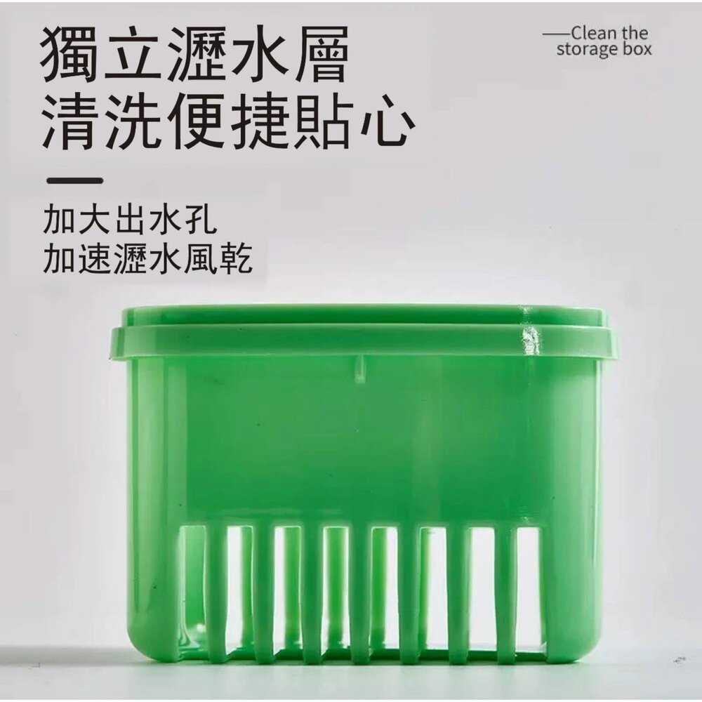 雙層 活動假牙 矯正器 專用 浸泡盒一入-圖片-3