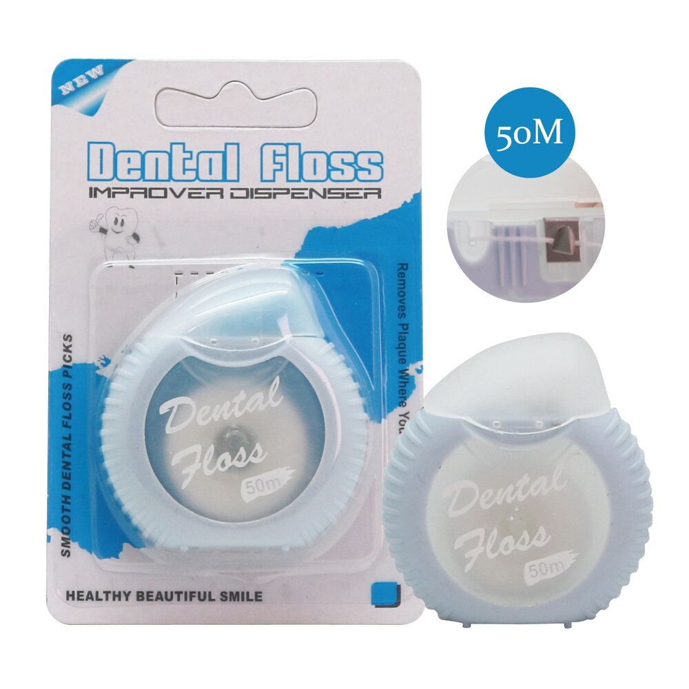 DENTALFLOSS細滑扁線牙線50m一入