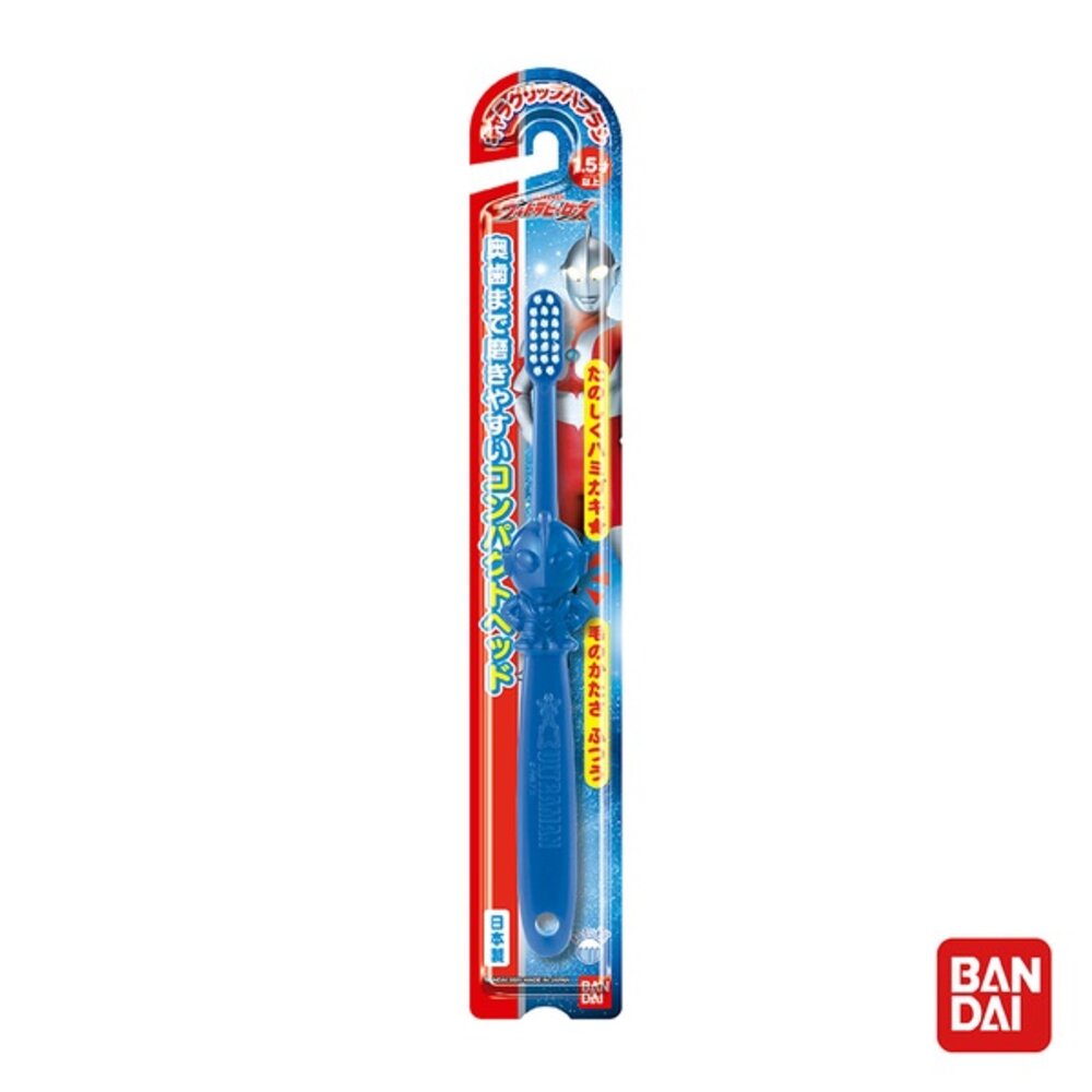16767481621-日本 萬代 BANDAI 兒童牙刷 超人力霸王造型牙刷Ⅱ-1入