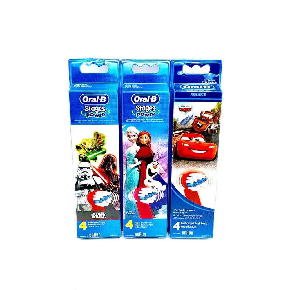 德國 Oral-B 兒童電動牙刷替換刷頭4入-圖片-2