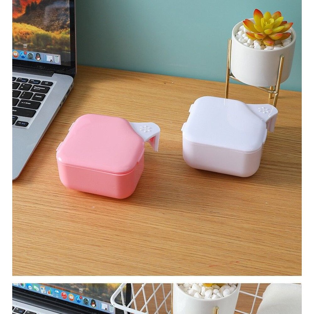 日式假牙套清潔雙層浸泡盒一入-圖片-6