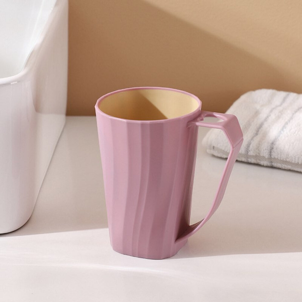 極簡居家洗漱杯 帶手柄漱口杯 情侶牙刷杯 洗漱杯 牙刷杯 刷牙杯 牙刷槽-圖片-1