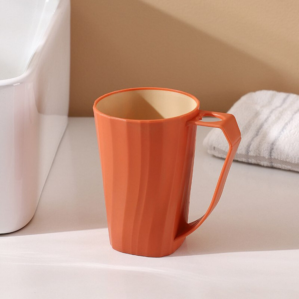 極簡居家洗漱杯 帶手柄漱口杯 情侶牙刷杯 洗漱杯 牙刷杯 刷牙杯 牙刷槽-圖片-2