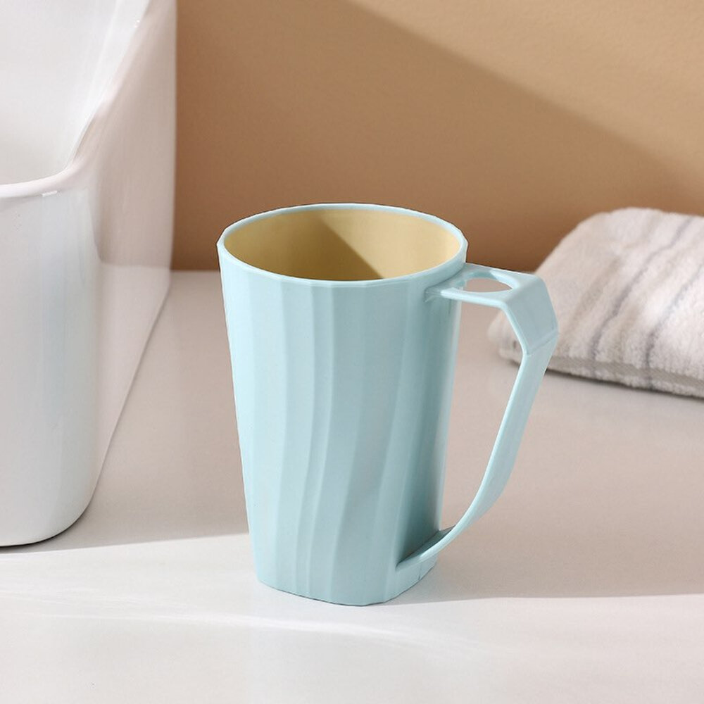 極簡居家洗漱杯 帶手柄漱口杯 情侶牙刷杯 洗漱杯 牙刷杯 刷牙杯 牙刷槽-圖片-4