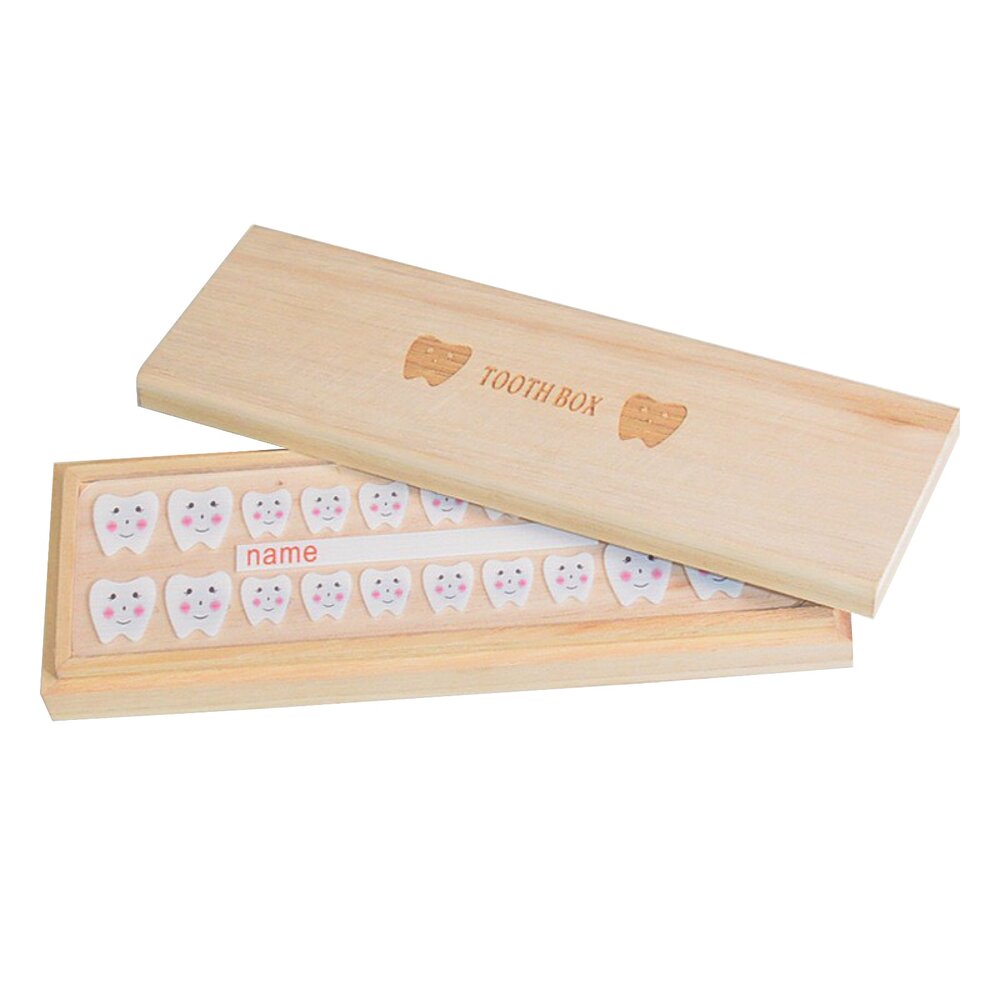 木製 乳牙收納盒(可放全口乳牙)一盒 封面照片