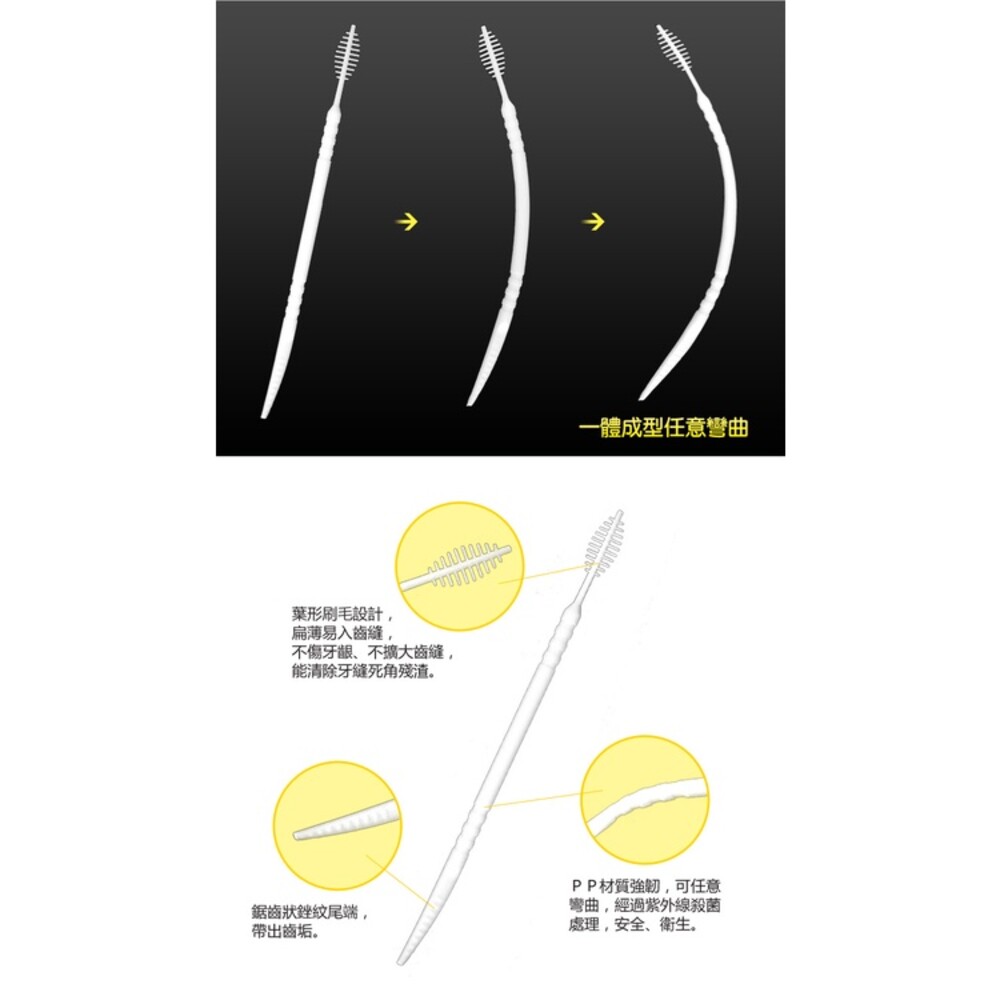 奈森克林葉形牙籤刷650支-圖片-4