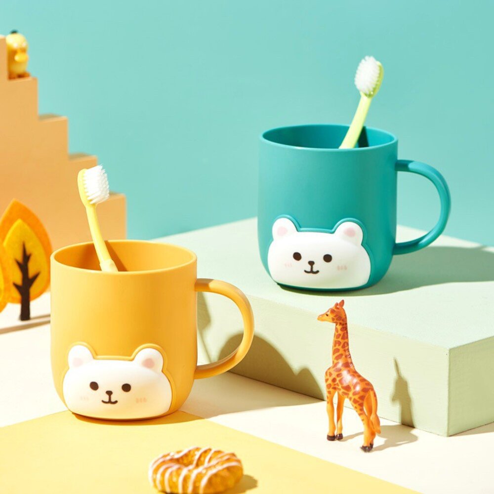 可愛白熊 小熊兒童漱口杯一入-圖片-2