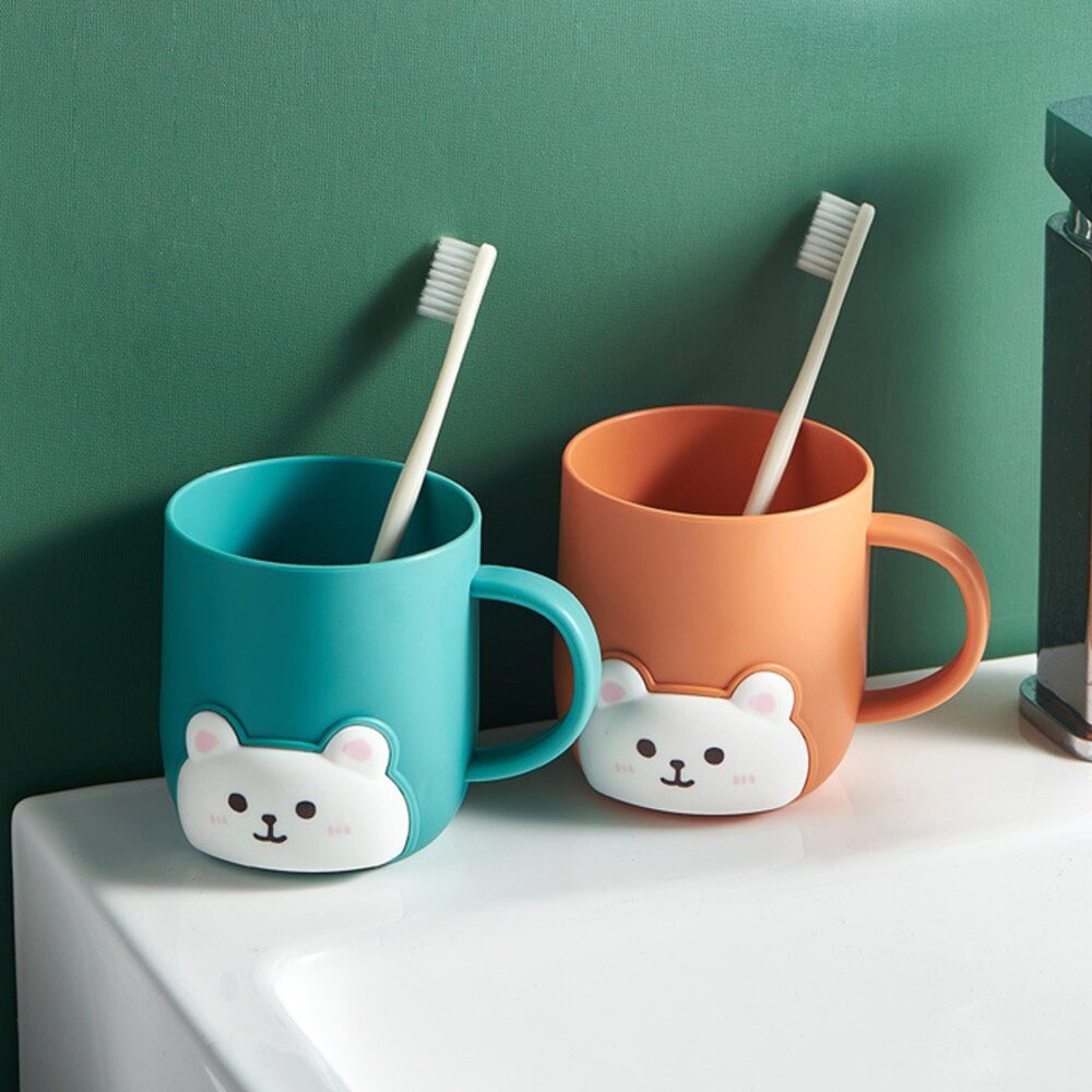 可愛白熊 小熊兒童漱口杯一入-圖片-4