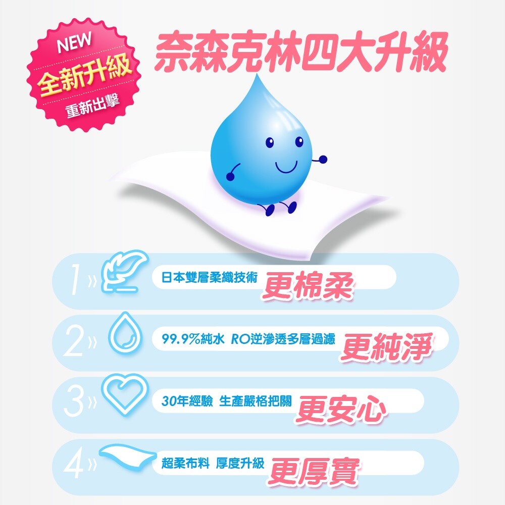 奈森克林水滴將純水柔濕巾(超厚型)90抽-圖片-5