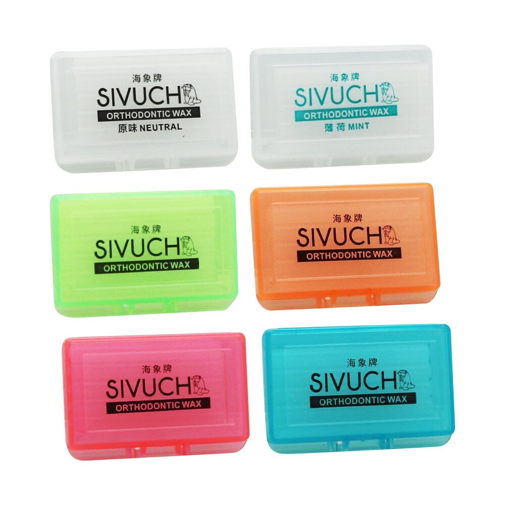 22622222099-彩殼繽紛版🌟 多種口味 海象牌 矯正蠟 SIVUCH 衛福部認證 牙套蠟 軟蠟 骨釘 刮傷