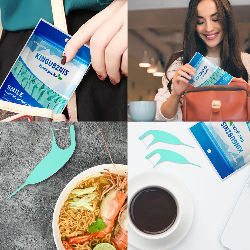 Kingubzins 矯正牙線棒50支/包(藍) 另有 鴨嘴獸Platypus-圖片-2