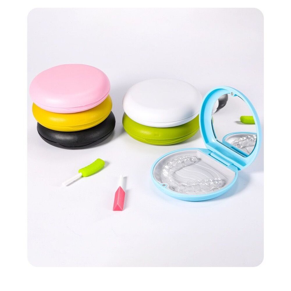 磁吸款 隱形牙套專用盒 攜帶牙套盒 專用盒一入 適用透明牙套-圖片-1