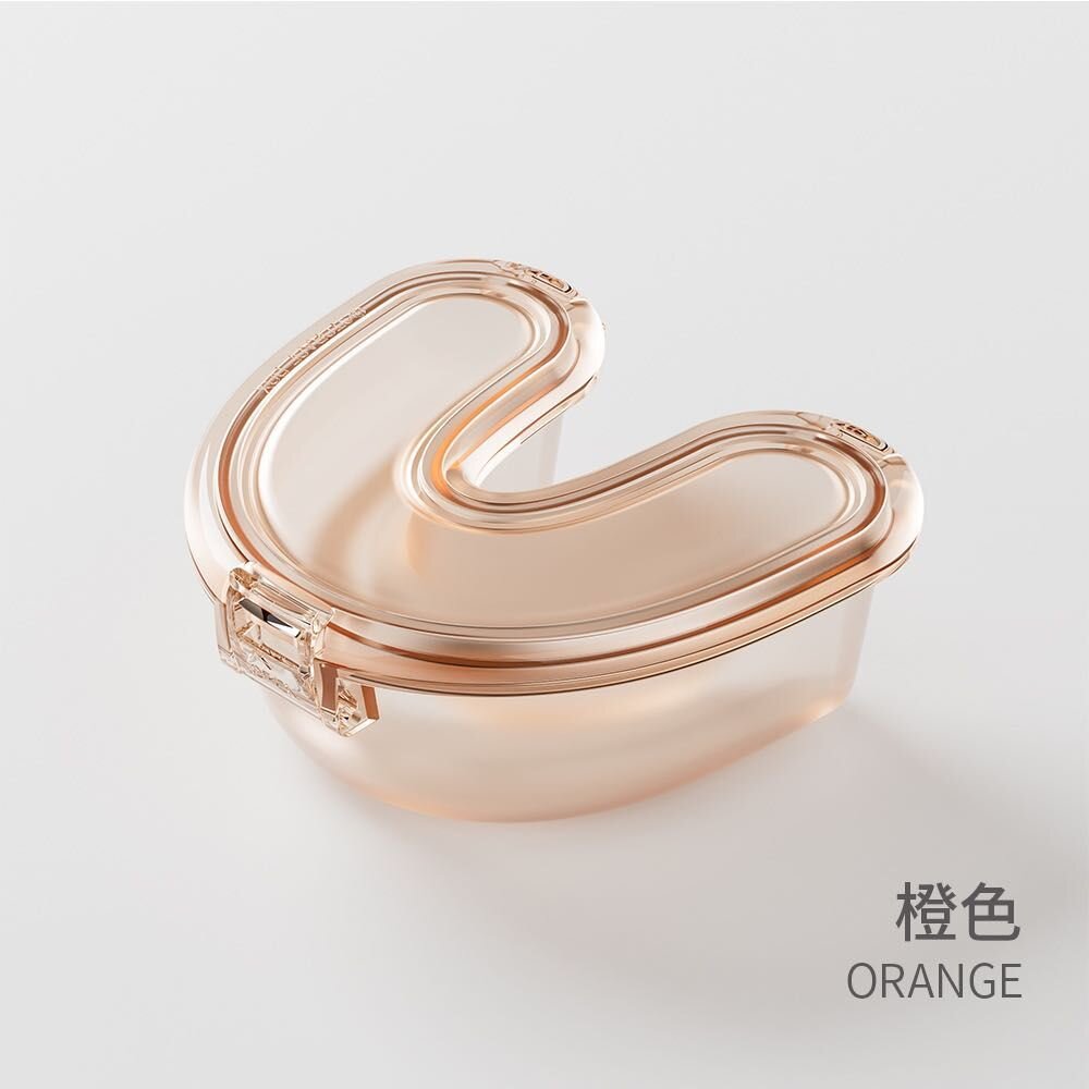 U型密封收納牙套盒一入 適用牙套 可外出攜帶使用-圖片-11