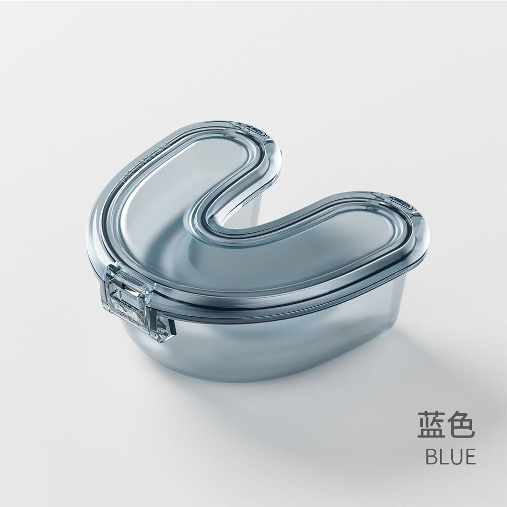 U型密封收納牙套盒一入 適用牙套 可外出攜帶使用-圖片-3