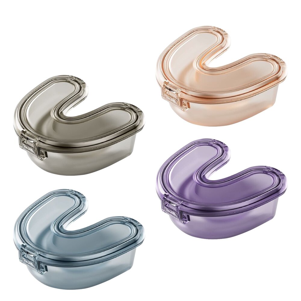 U型密封收納牙套盒一入 適用牙套 可外出攜帶使用 封面照片