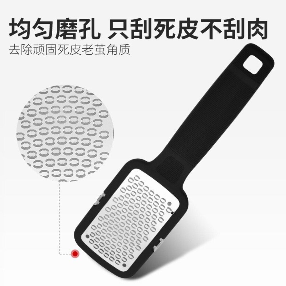 不鏽鋼腳板銼磨腳皮器一入(灰藍色)-圖片-1