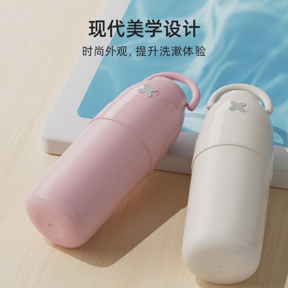 馬卡龍色 旅行漱口杯便攜式洗漱杯刷1入(顏色可選)-圖片-1