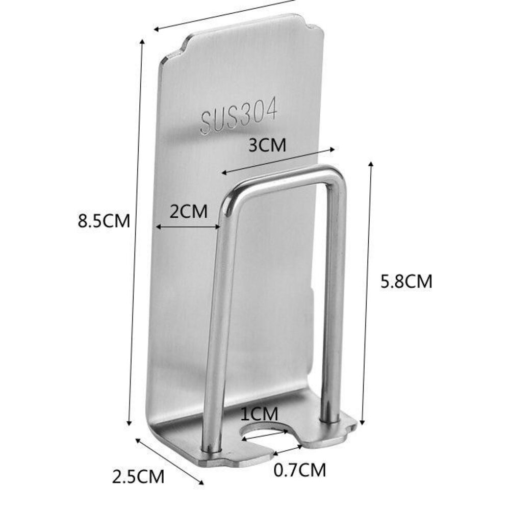 壁掛式304不銹鋼收納架一入 有牙膏架及牙刷架可選-圖片-1